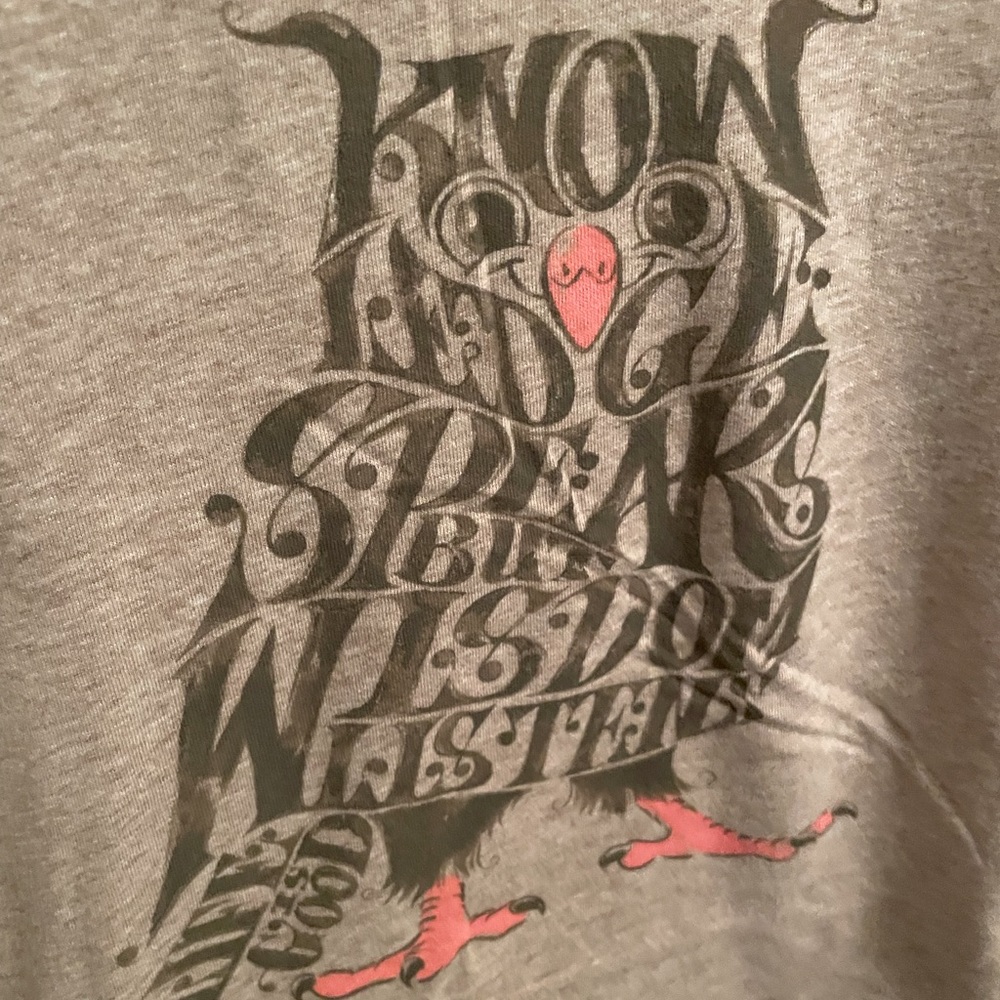 Life is Good owl tee